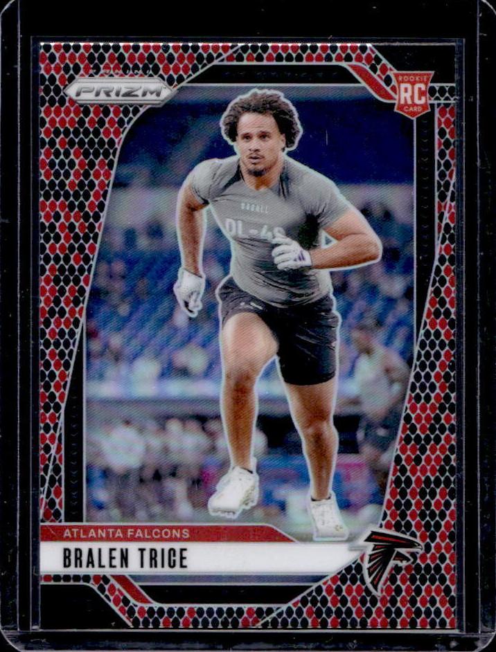 2024 Panini Prizm Football Snakeskin Bralen Trice #312 CGC AUTH