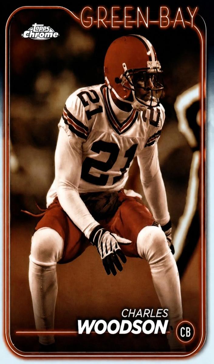 2024 Topps Chrome Football Sepia Refractor Charles Woodson #72