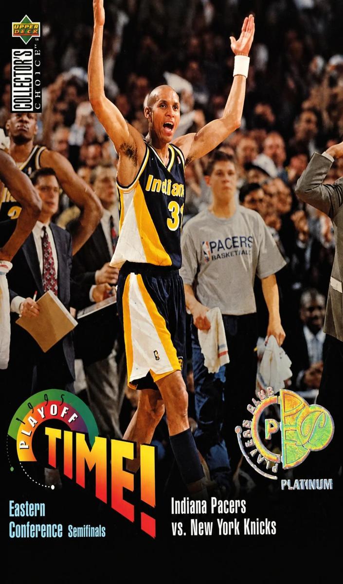 1995 Upper Deck Collector's Choice Basketball Players Platinum Club Reggie Miller #359
