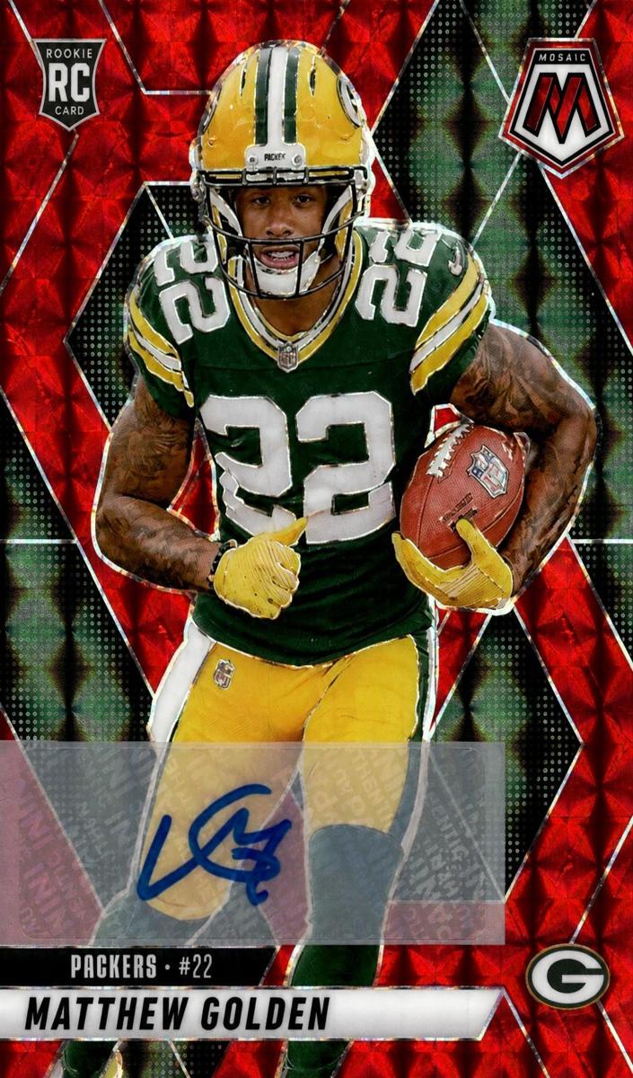 2025 Panini Mosaic Football Red Matthew Golden #323