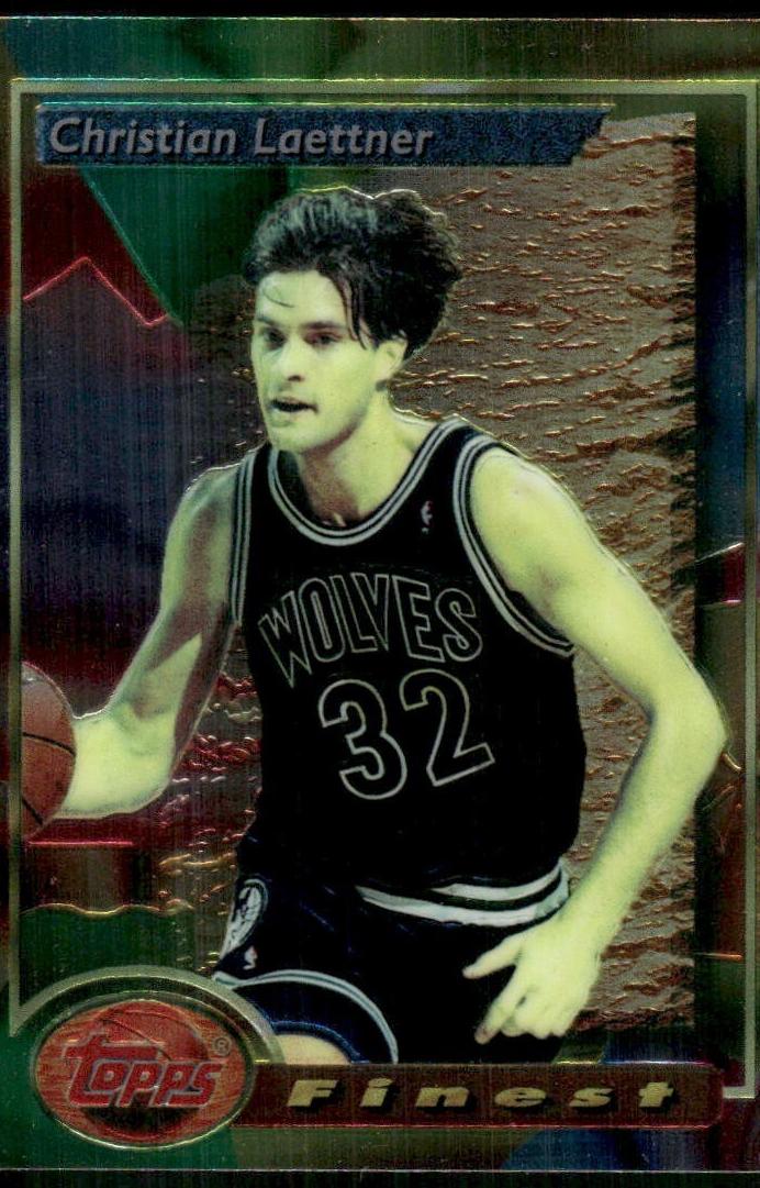 1993 Topps Finest Basketball Christian Laettner #130 PSA 9