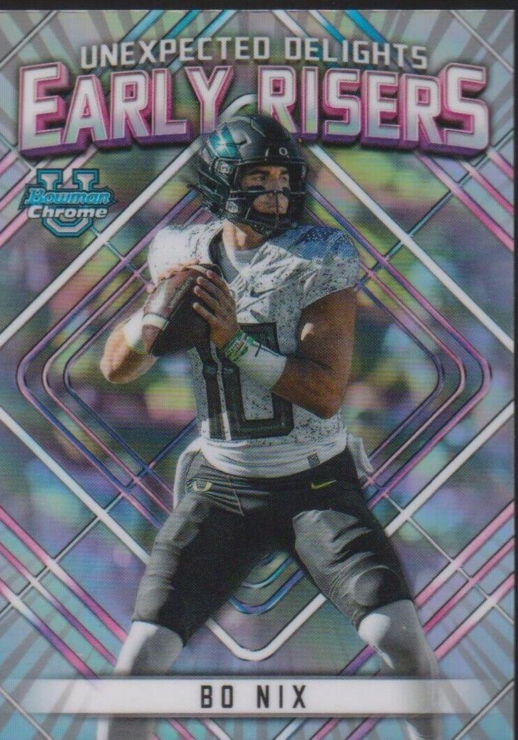 2023 Bowman Chrome University Football Bo Nix #ER-9
