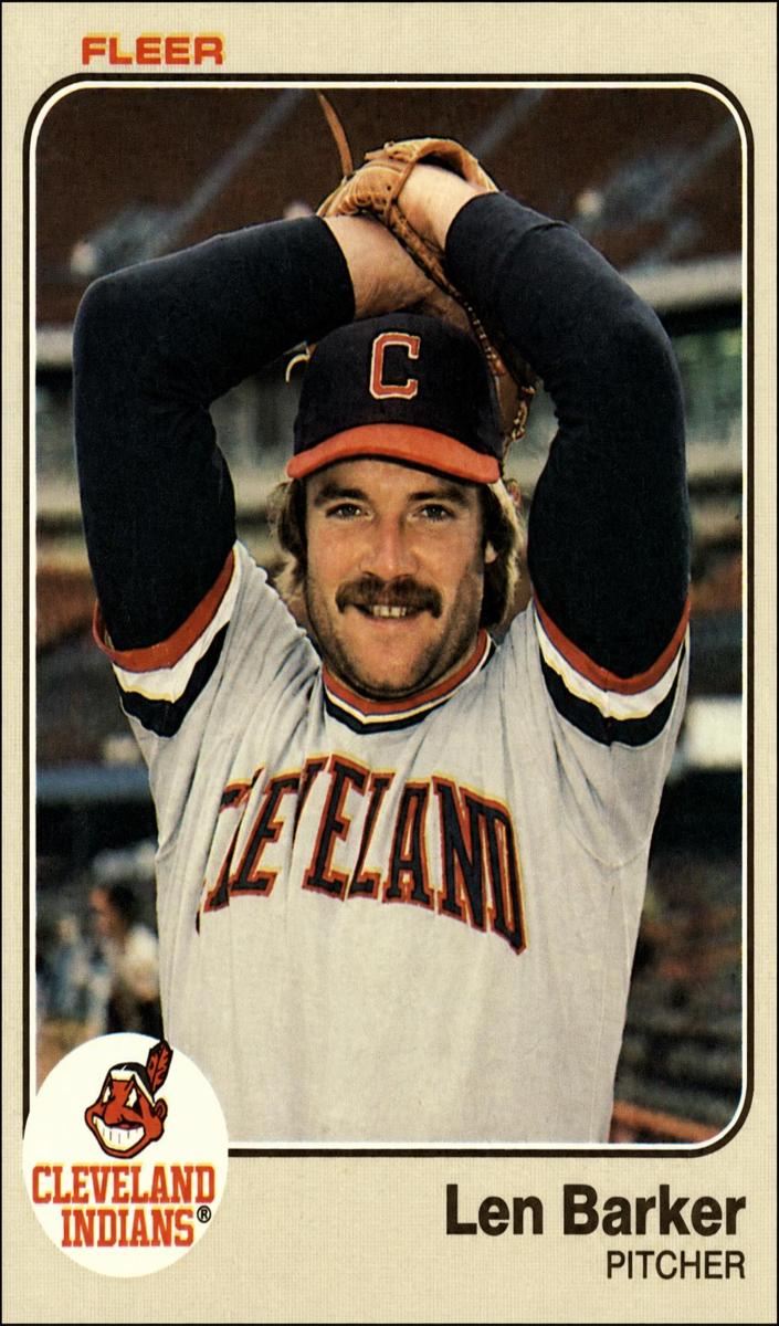 1983 Fleer Baseball Len Barker #402 PSA 10