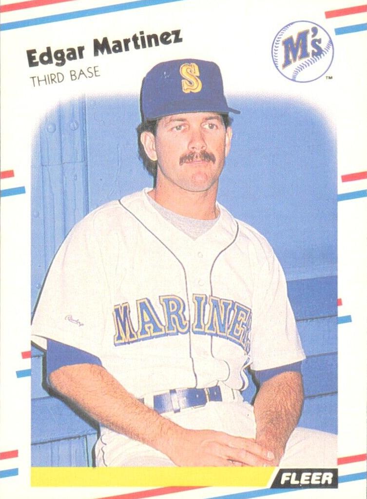 1988 Fleer Baseball Edgar Martinez #378