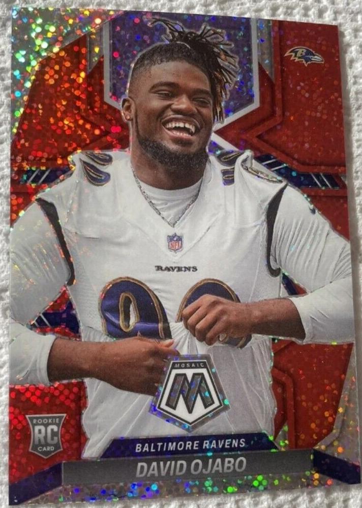 2022 Panini Mosaic Football Red David Ojabo #387