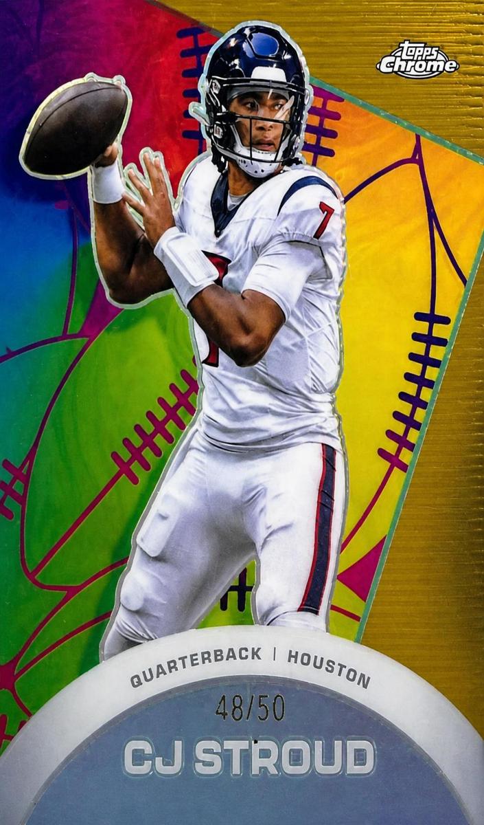 2023 Topps Composite Football Gold Refractor C.J. Stroud #CAE-23 SGC 9.5