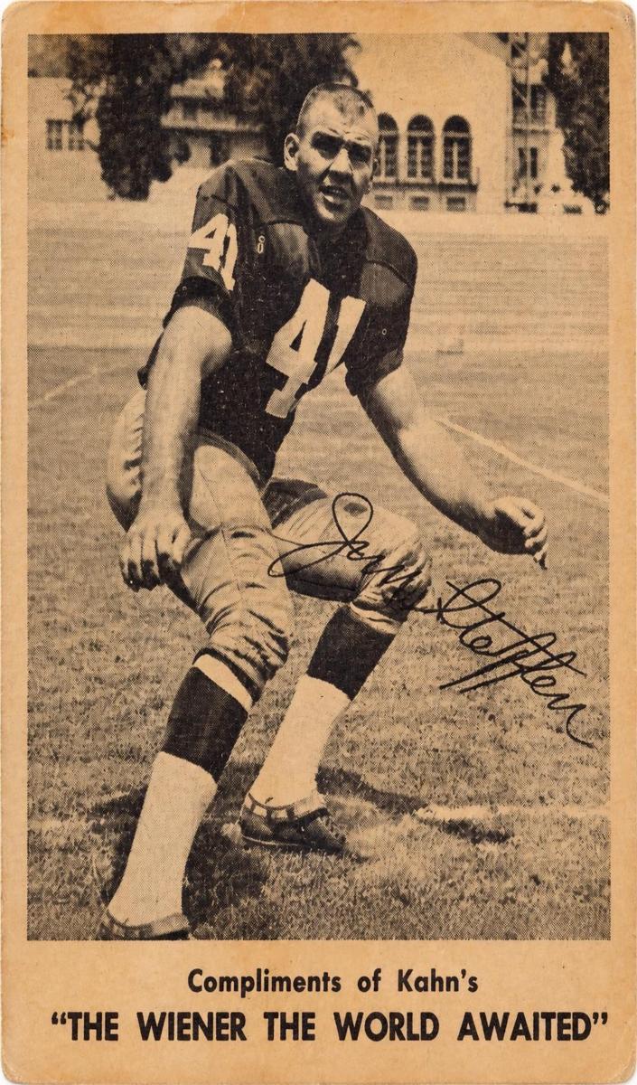 1963 Kahn's Wieners Football Jim Steffen #NNO PSA 6.5