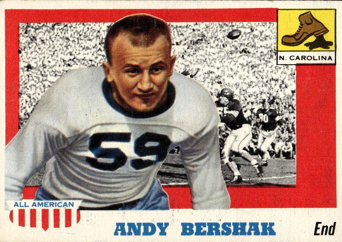 1955 Topps All-American Football Andy Bershak #7