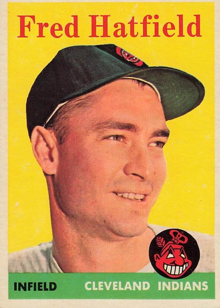 1958 Topps Baseball Fred Hatfield #339 PSA 7