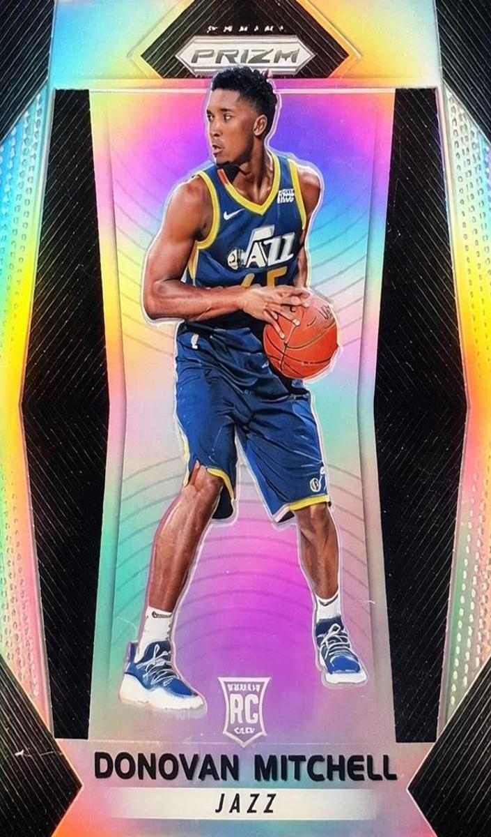2017 Panini Prizm Basketball Silver Prizm Donovan Mitchell #117 PSA 9