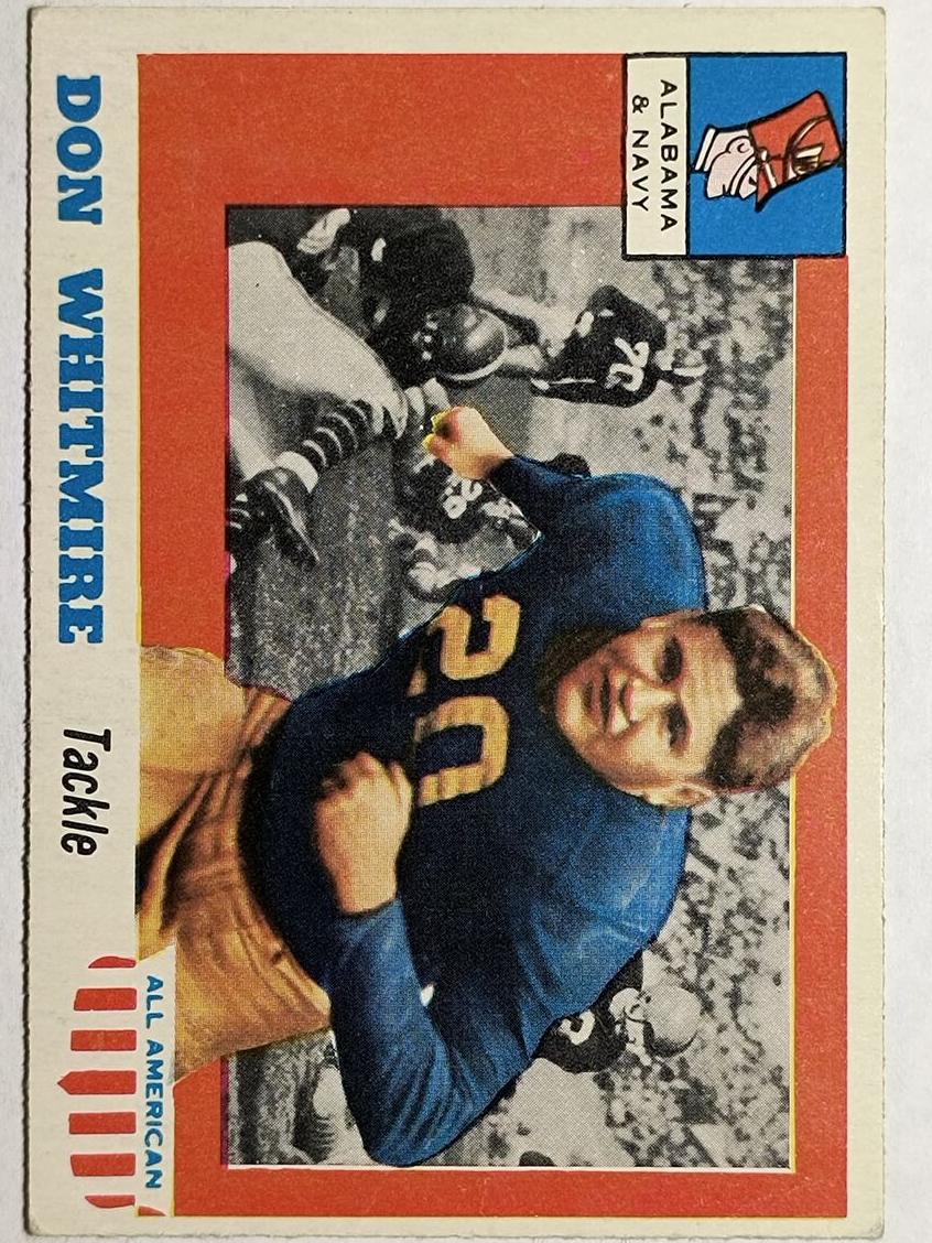 1955 Topps All-American Football Don Whitmire #99