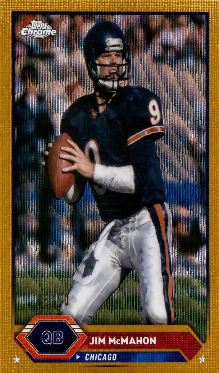 2023 Topps Composite Football Gold Wave Refractor Jim McMahon #44