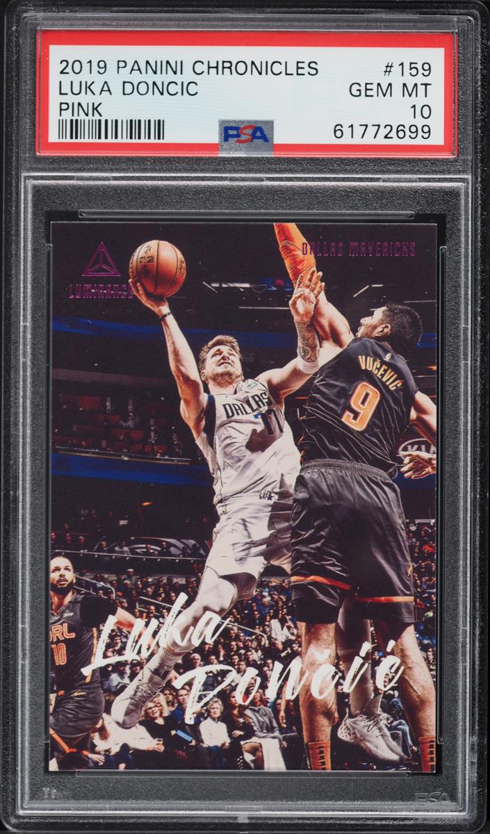 2019 Panini Chronicles Basketball Pink Luka Doncic #159 PSA 9