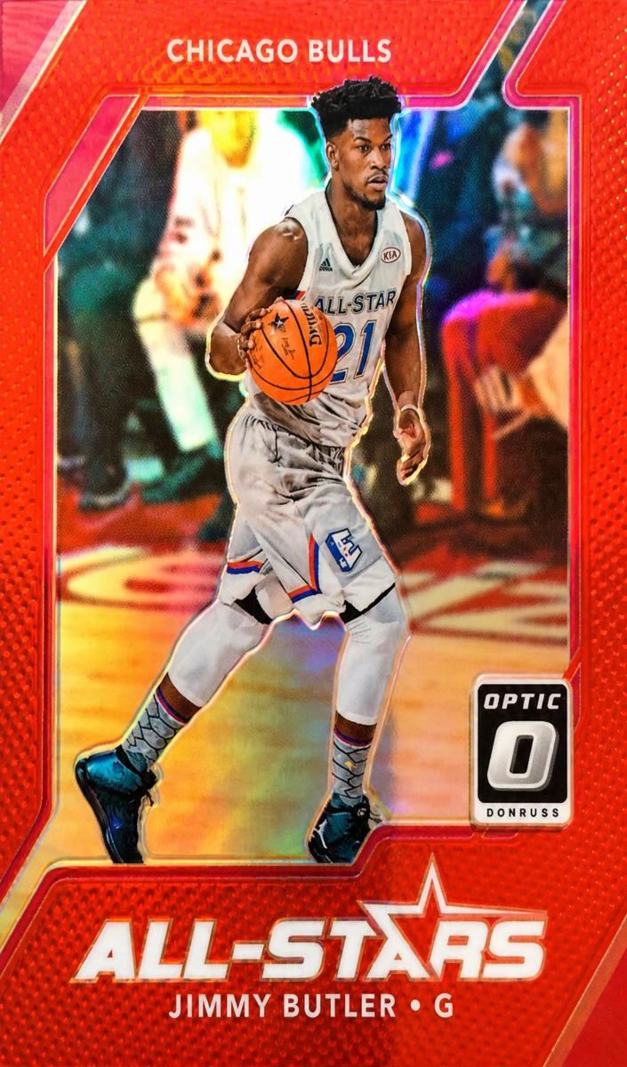 2017 Donruss Optic Basketball Red Jimmy Butler #17 PSA 9