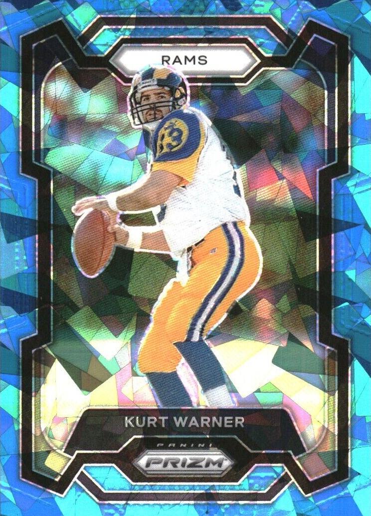 2023 Panini Prizm Football Blue Ice Kurt Warner #166 PSA 8.5