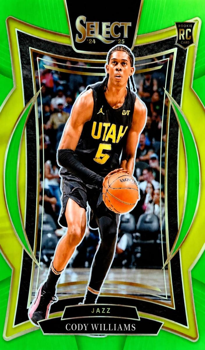 2024 Panini Select Basketball Neon Green Cody Williams #71