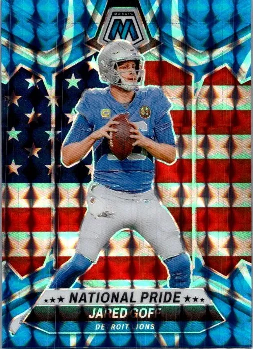 2024 Panini Mosaic Football Reactive Blue Jared Goff #252