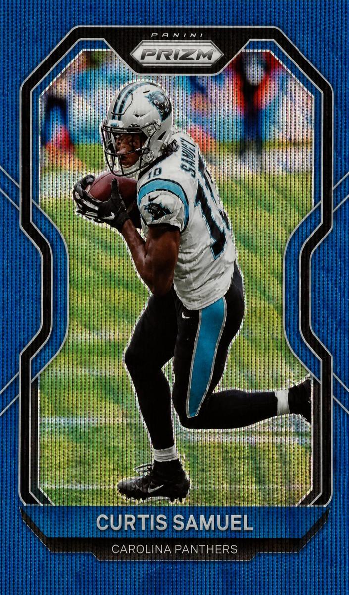 2020 Panini Prizm Football Blue Wave Curtis Samuel #235