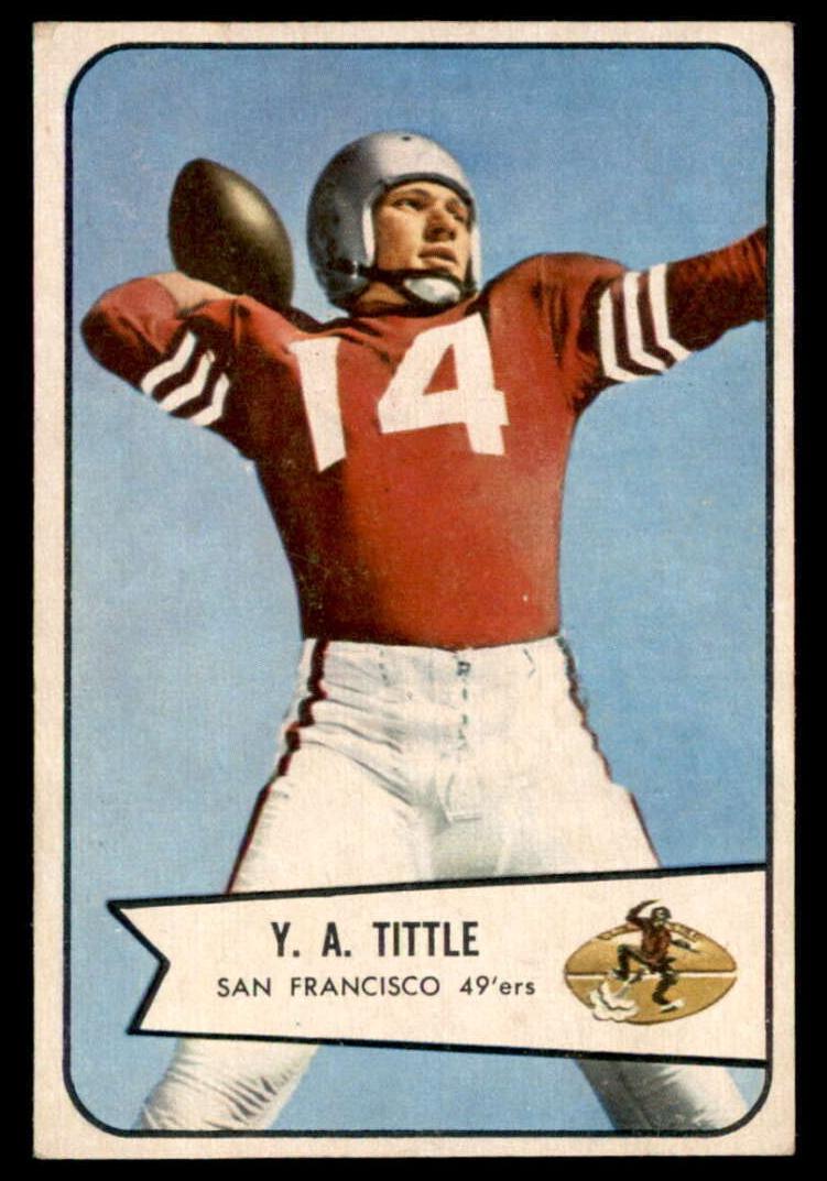 1954 Bowman Football Y.A. Tittle #42