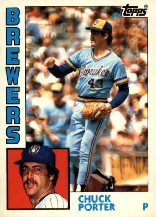 1984 Topps Tiffany Baseball Chuck Porter #452 PSA 9