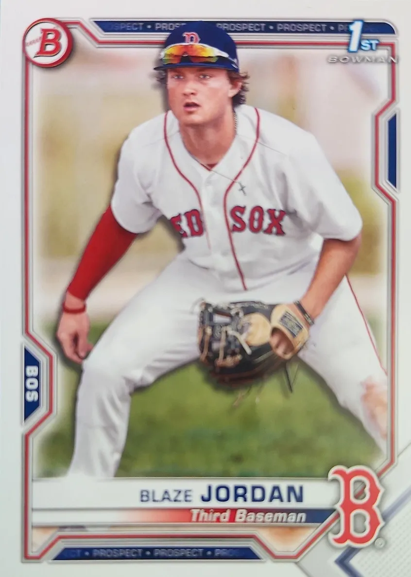 2021 Bowman Baseball Blaze Jordan #BP-71 SGC 9.5