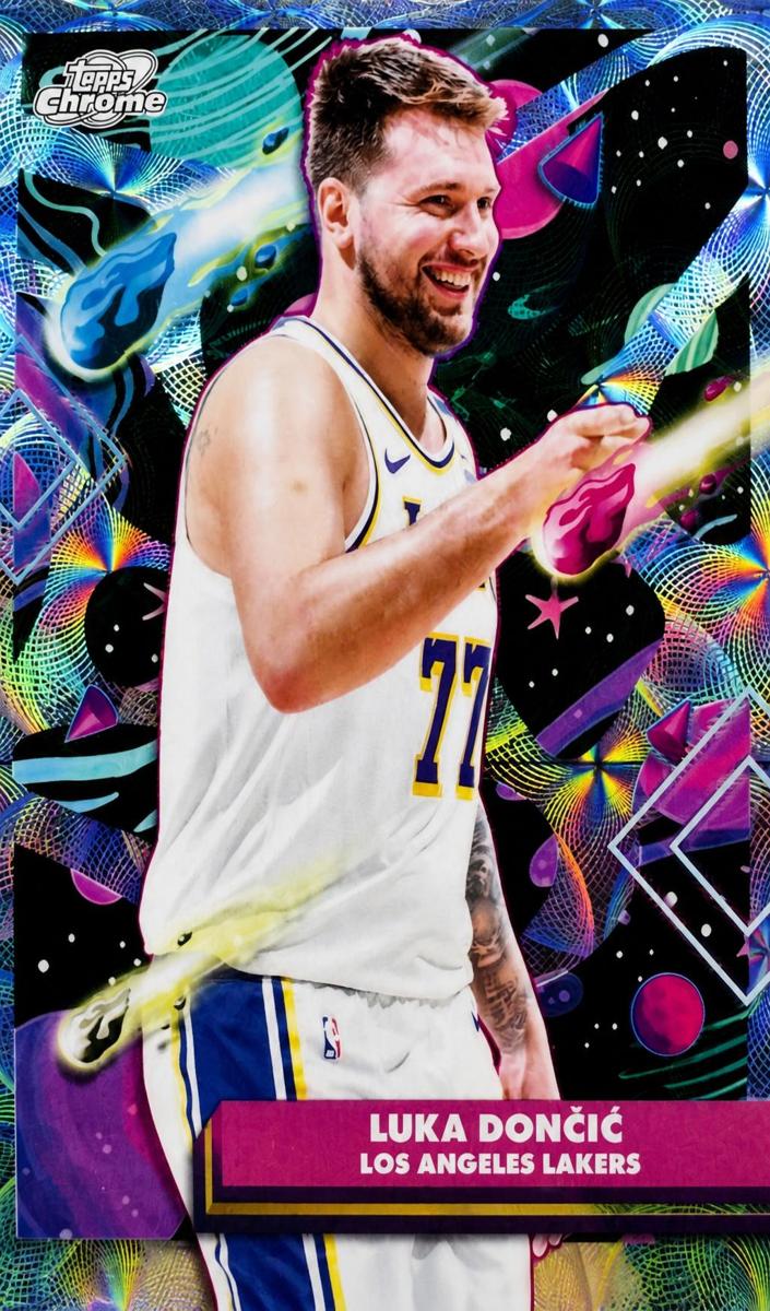 2025 Topps Cosmic Chrome Basketball Nucleus Refractor Luka Doncic #66