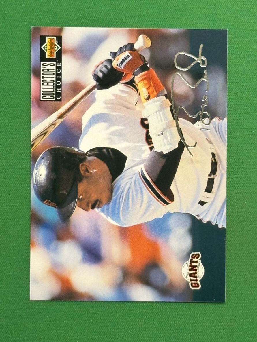 1994 Upper Deck Collector's Choice Baseball Silver Signature Barry Bonds #338 PSA 7.5