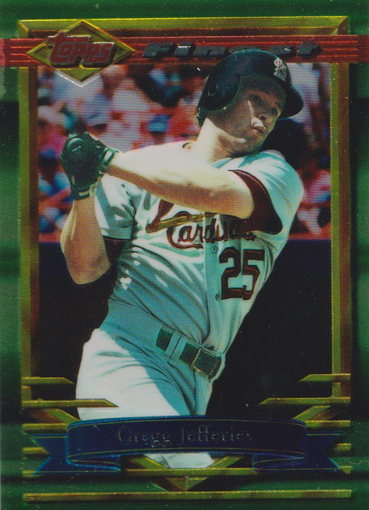 1994 Topps Finest Baseball Gregg Jefferies #92