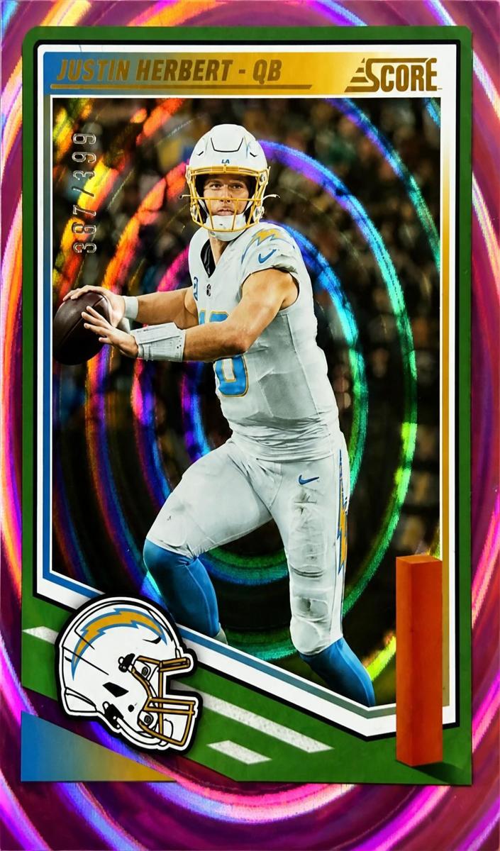 2025 Panini Score Football Ellipse Justin Herbert #220