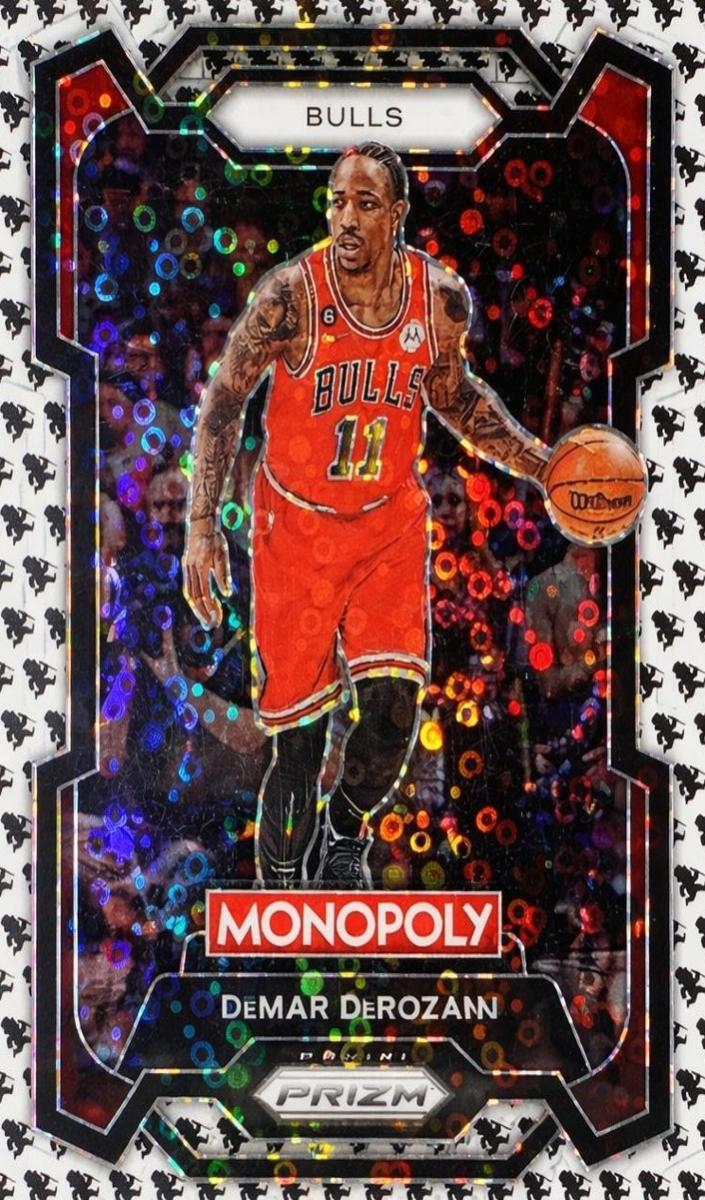 2023 Panini Prizm Monopoly Basketball Monopoly Man Black and White DeMar DeRozan #16
