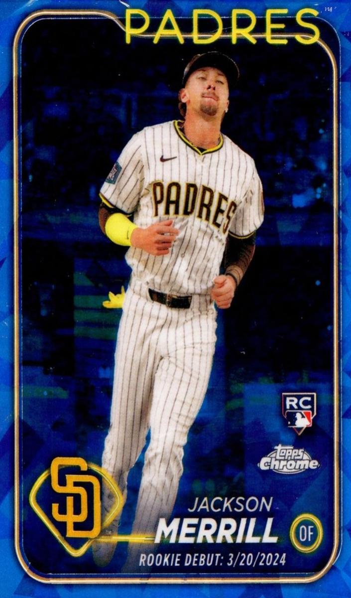 2024 Topps Chrome Update Sapphire Baseball Jackson Merrill #USCS169 PSA 10