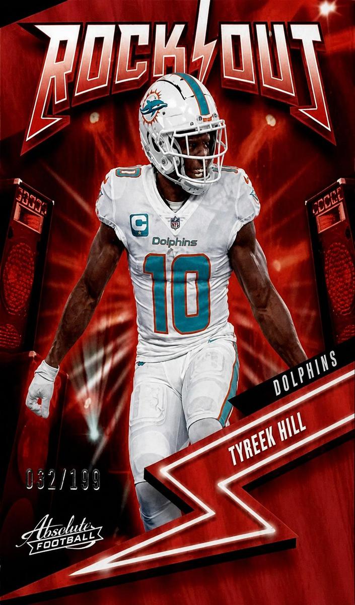 2023 Panini Absolute Football Spectrum Red Tyreek Hill #19