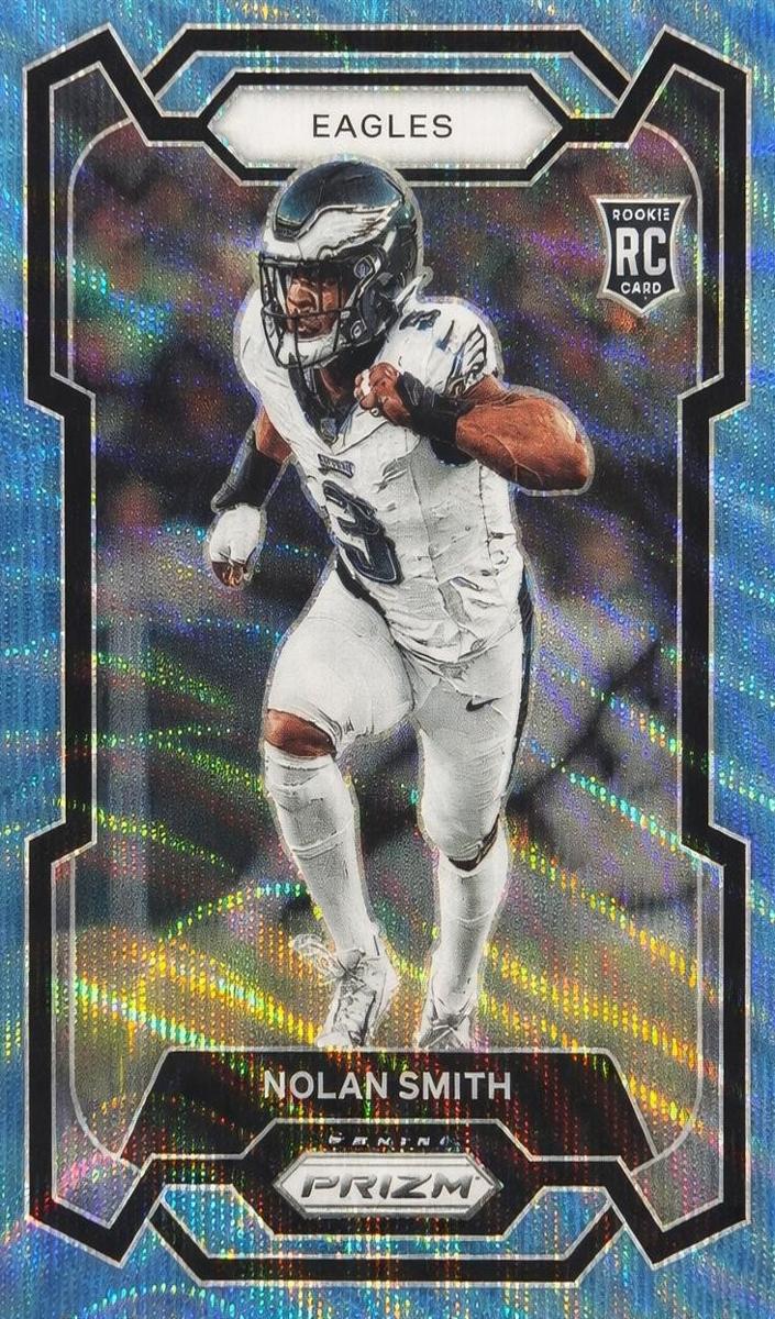 2023 Panini Prizm Football Blue Wave Nolan Smith #382
