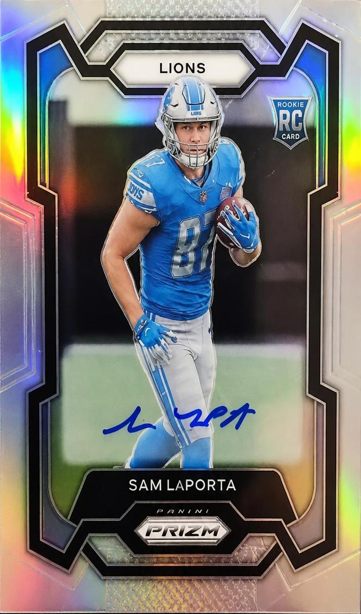 2023 Panini Prizm Football Sam LaPorta #332 PSA 10
