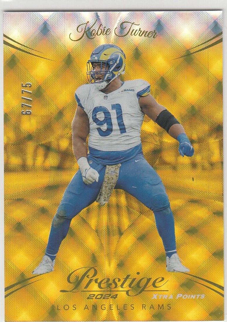 2024 Panini Prestige Football Gold Premium Xtra Points Kobie Turner #179