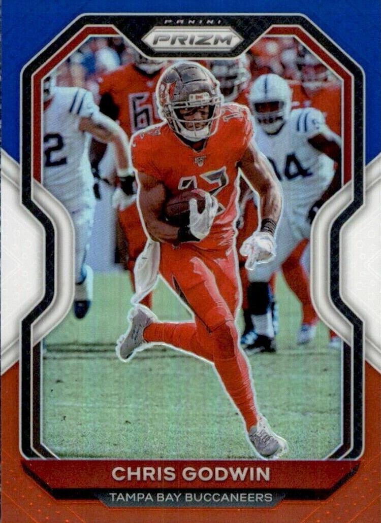 2020 Panini Prizm Football Red White and Blue Prizm Chris Godwin #253 PSA 8.5