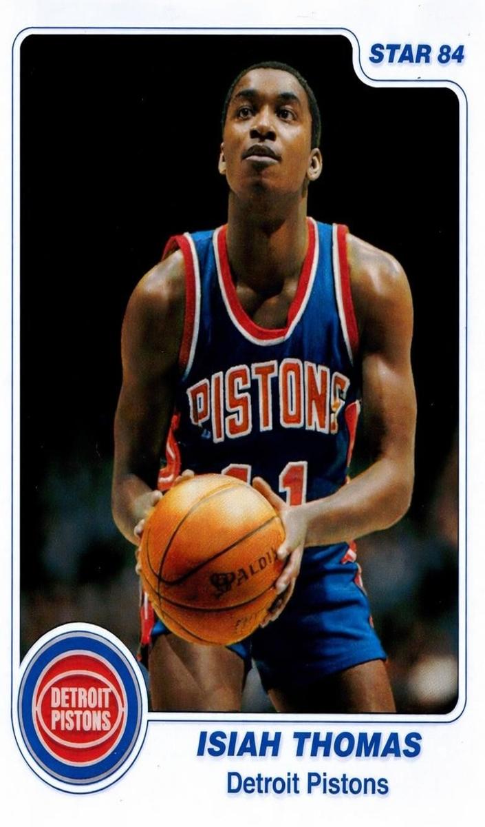 1996 Topps Stadium Club Basketball Refractor Isiah Thomas #44 PSA 7
