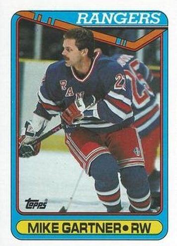 1990 Topps Hockey Mike Gartner #373