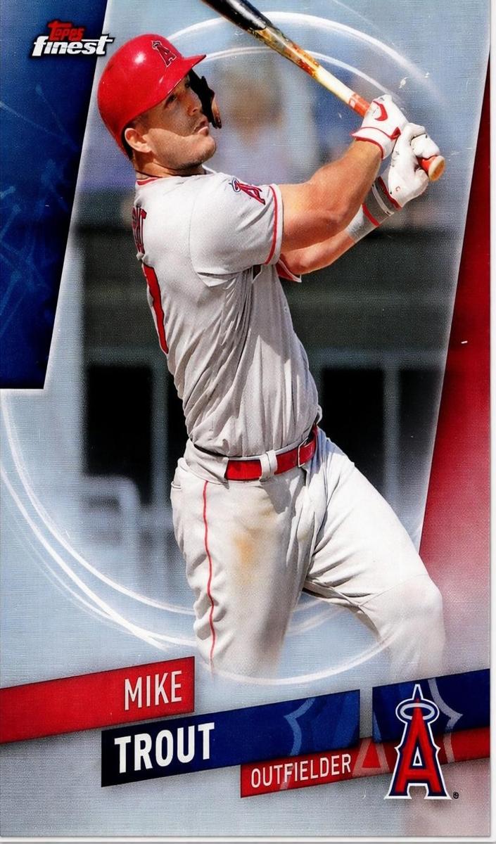 2019 Topps Finest Baseball Refractor Mike Trout #25