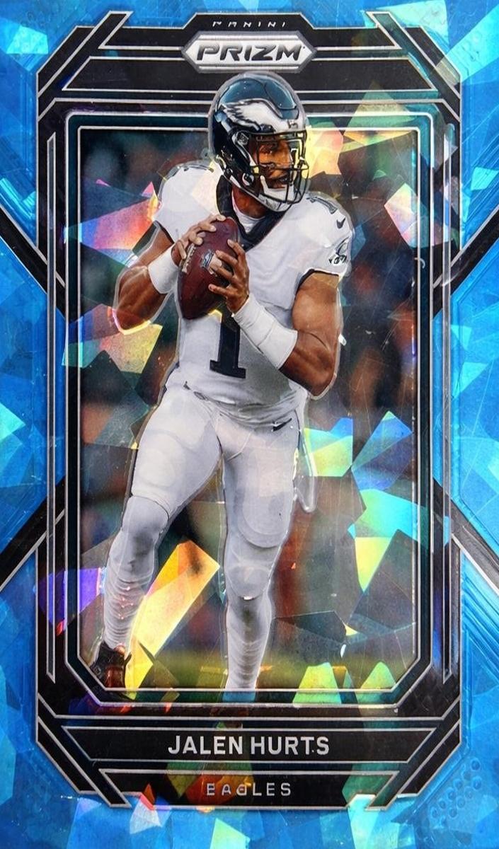 2022 Panini Prizm Football Blue Ice Jalen Hurts #234 PSA 9