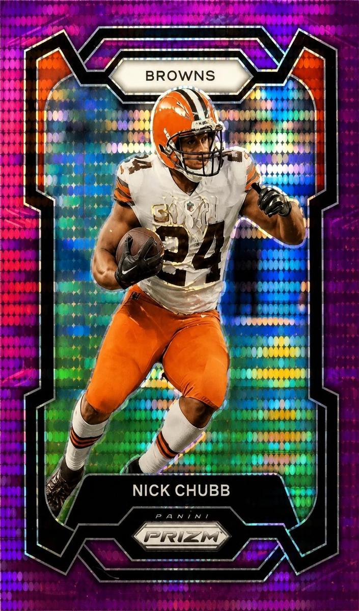 2023 Panini Prizm Football Purple Pulsar Nick Chubb #69