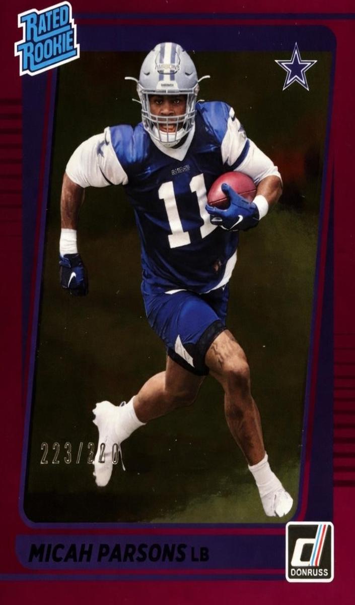 2021 Panini Donruss Football Season Stat Line Micah Parsons #331 PSA 10
