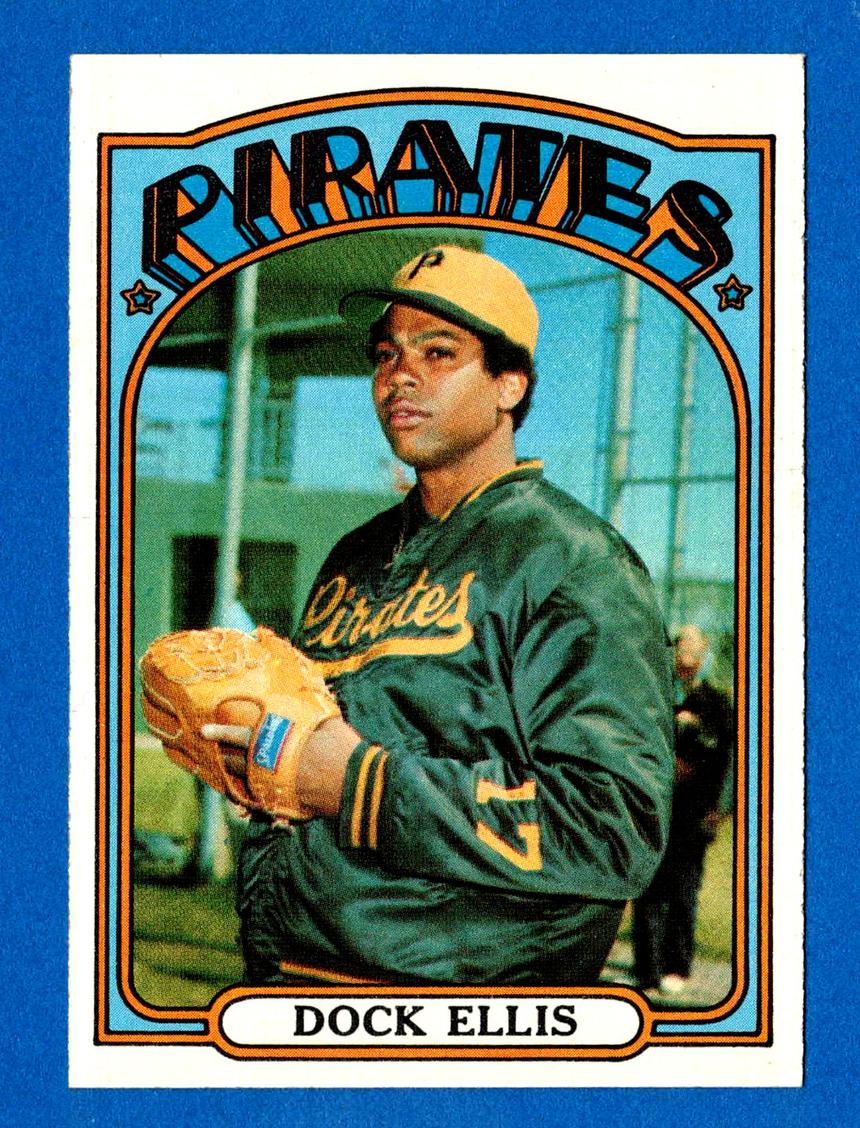 1972 Topps Baseball Dock Ellis #179