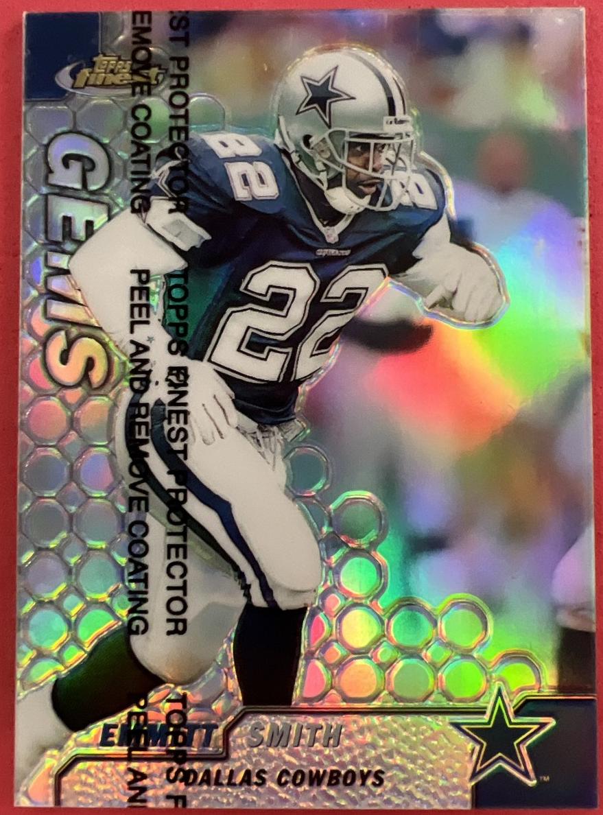 1999 Topps Finest Football Refractor Emmitt Smith #130 PSA 6