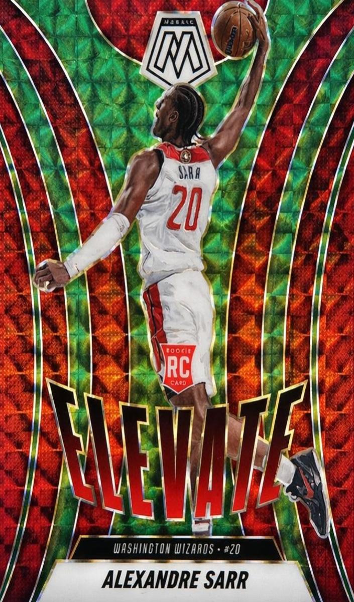 2024 Panini Mosaic Basketball Green Alexandre Sarr #7 PSA 9