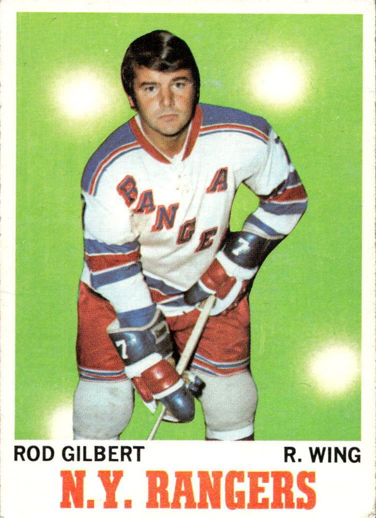 1970 Topps Hockey Rod Gilbert #63 PSA 9