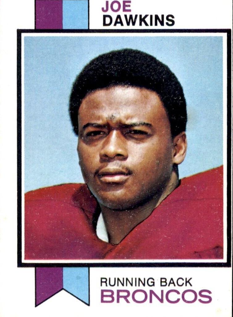 1973 Topps Football Joe Dawkins #164
