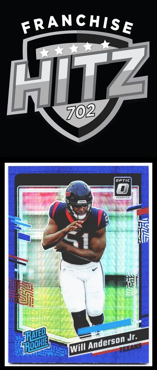 2023 Donruss Optic Football Blue Hyper Will Anderson Jr. #246 PSA 9
