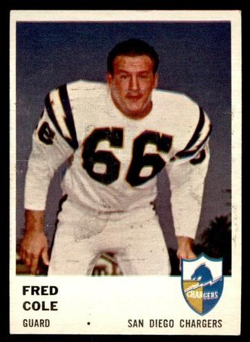 1961 Fleer Football Fred Cole #163 PSA 9