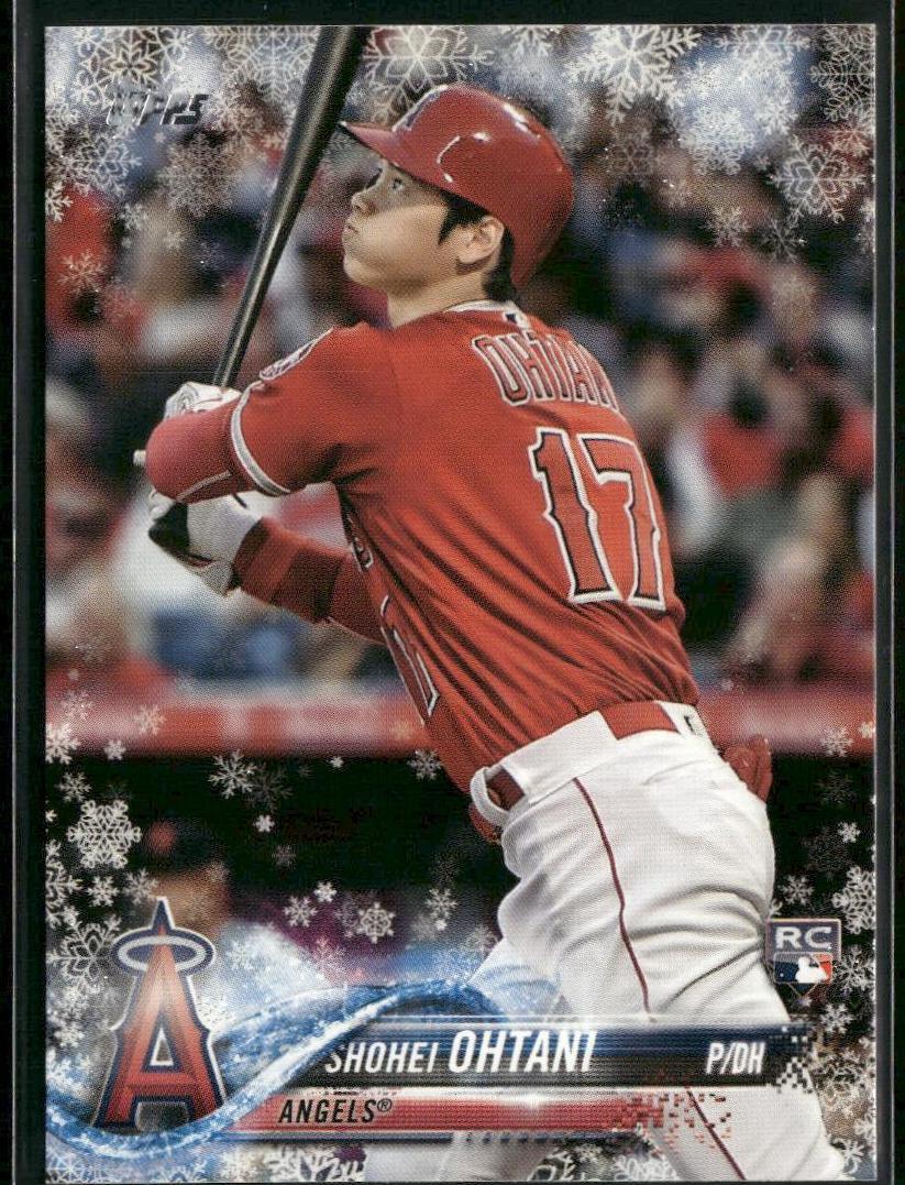 2018 Topps Holiday Baseball Metallic Snowflake Shohei Ohtani #HMW17 SGC 9.5